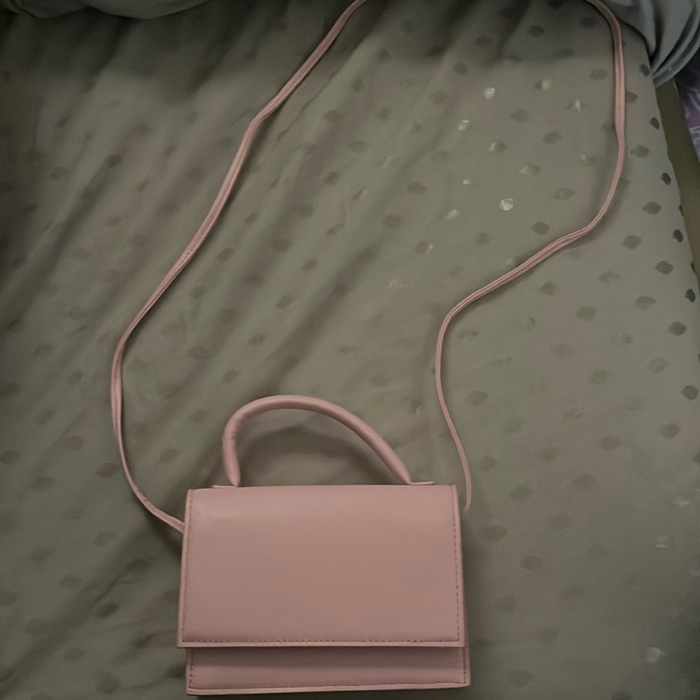 Pink cross body bag